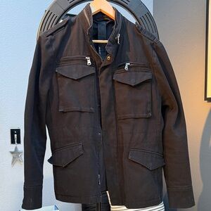 Men's Black Military Style Jacket